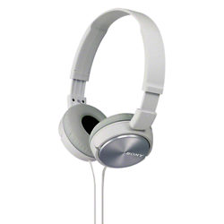 Sony MDR-ZX310 On-Ear Headphones with Mic/Remote White